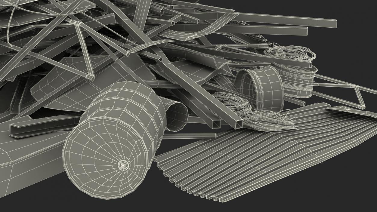 3D model Heap of Metal Debris