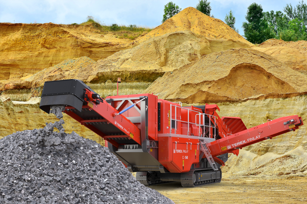 3D Terex Finlay C1540 Mobile Cone Crusher Machine