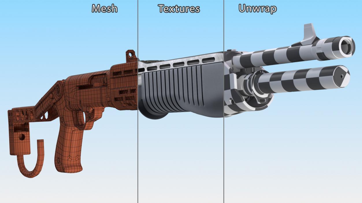 3D model Combat Shotgun Franchi SPAS 12