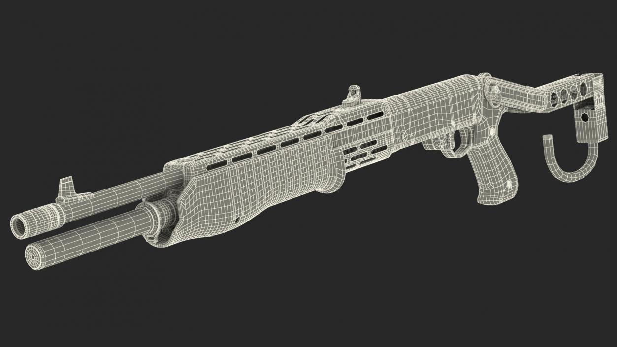 3D model Combat Shotgun Franchi SPAS 12