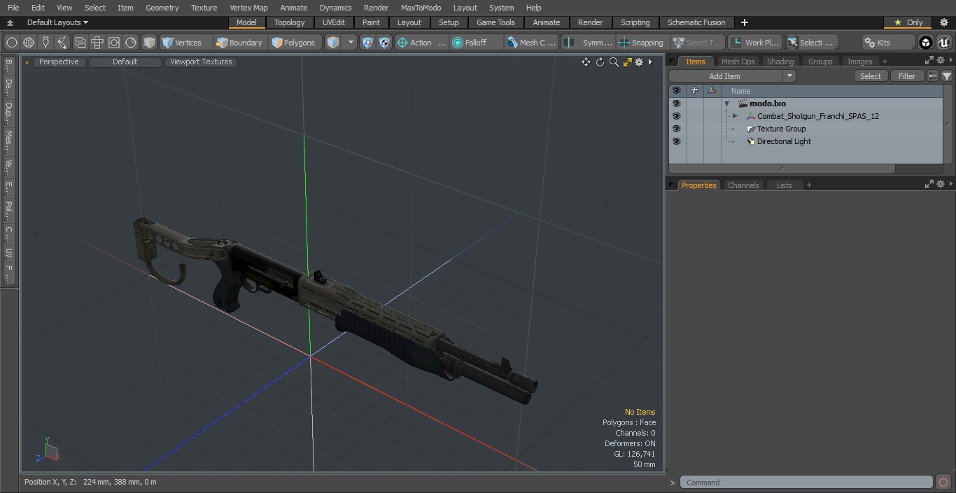 3D model Combat Shotgun Franchi SPAS 12