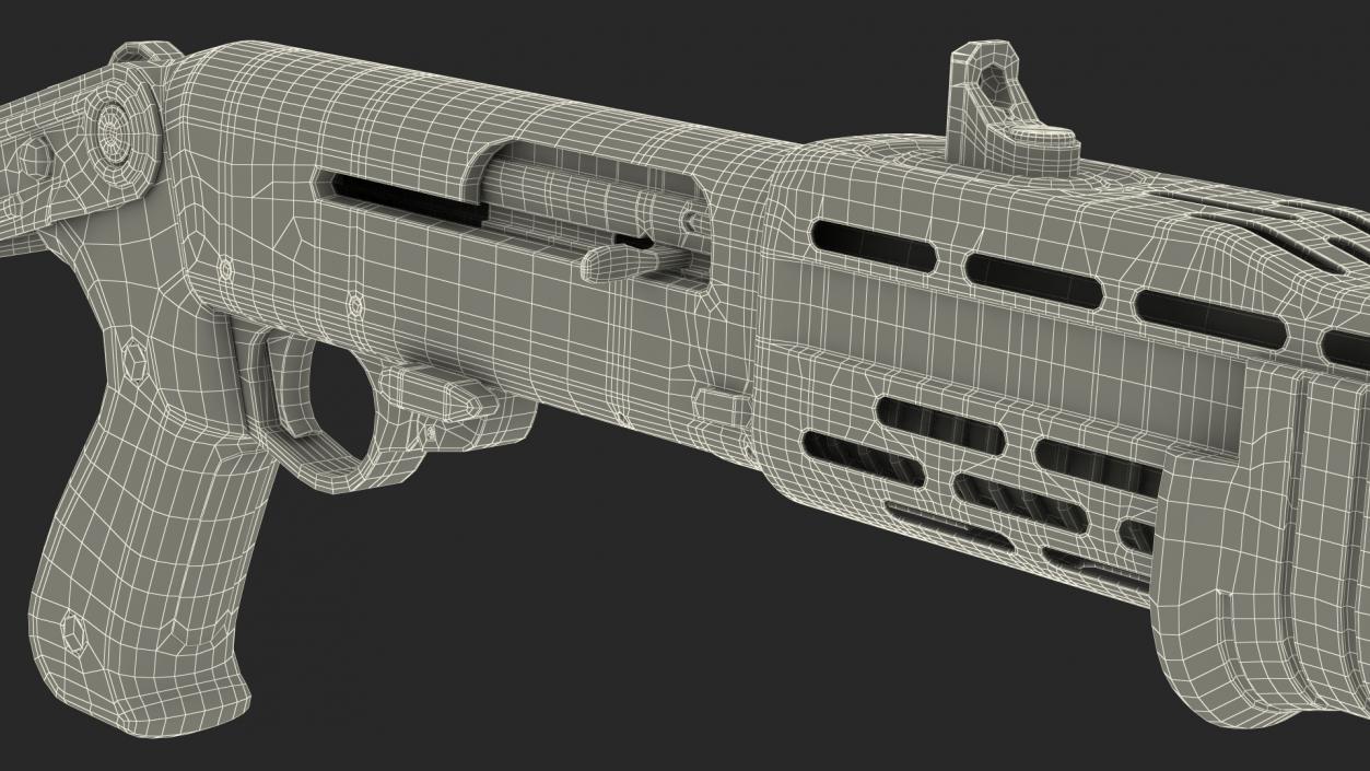 3D model Combat Shotgun Franchi SPAS 12