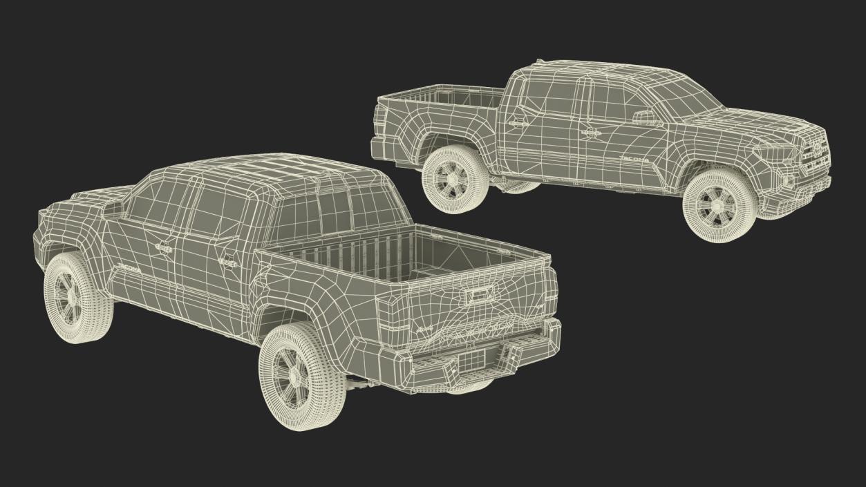 3D model Toyota Tacoma Pickup 2016