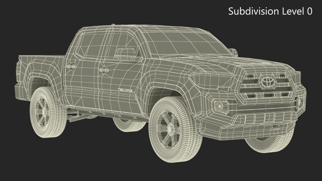 3D model Toyota Tacoma Pickup 2016