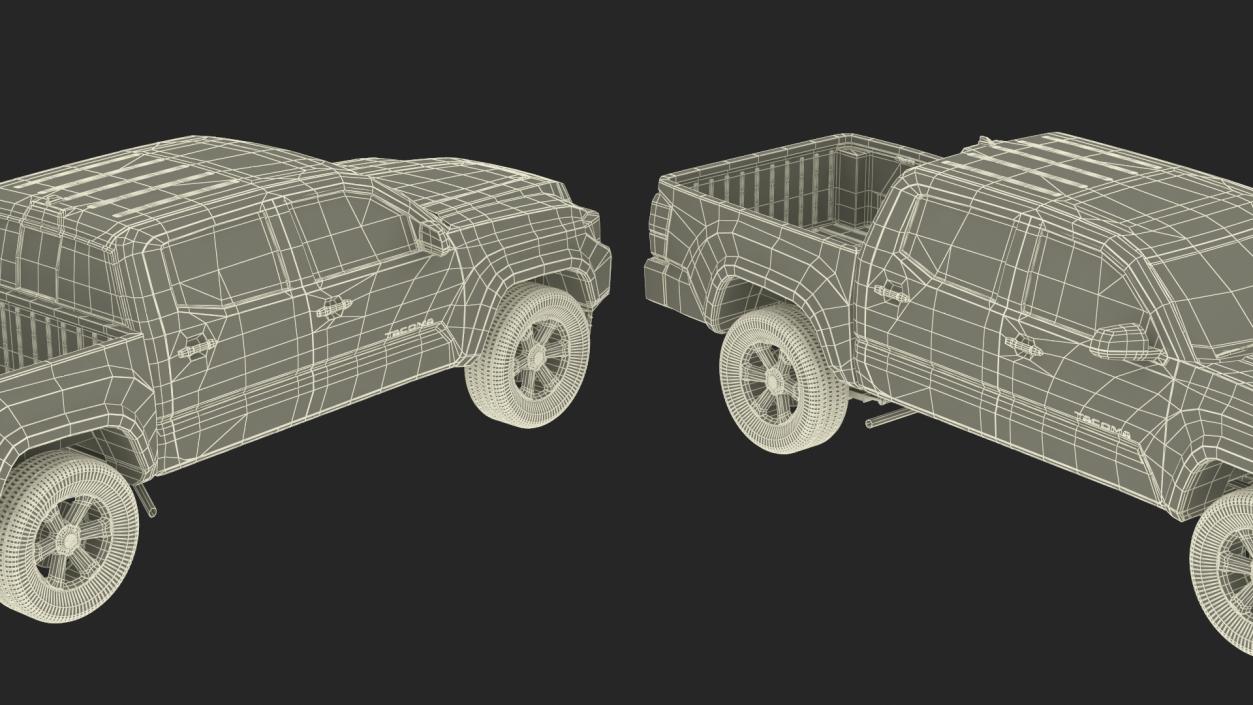 3D model Toyota Tacoma Pickup 2016