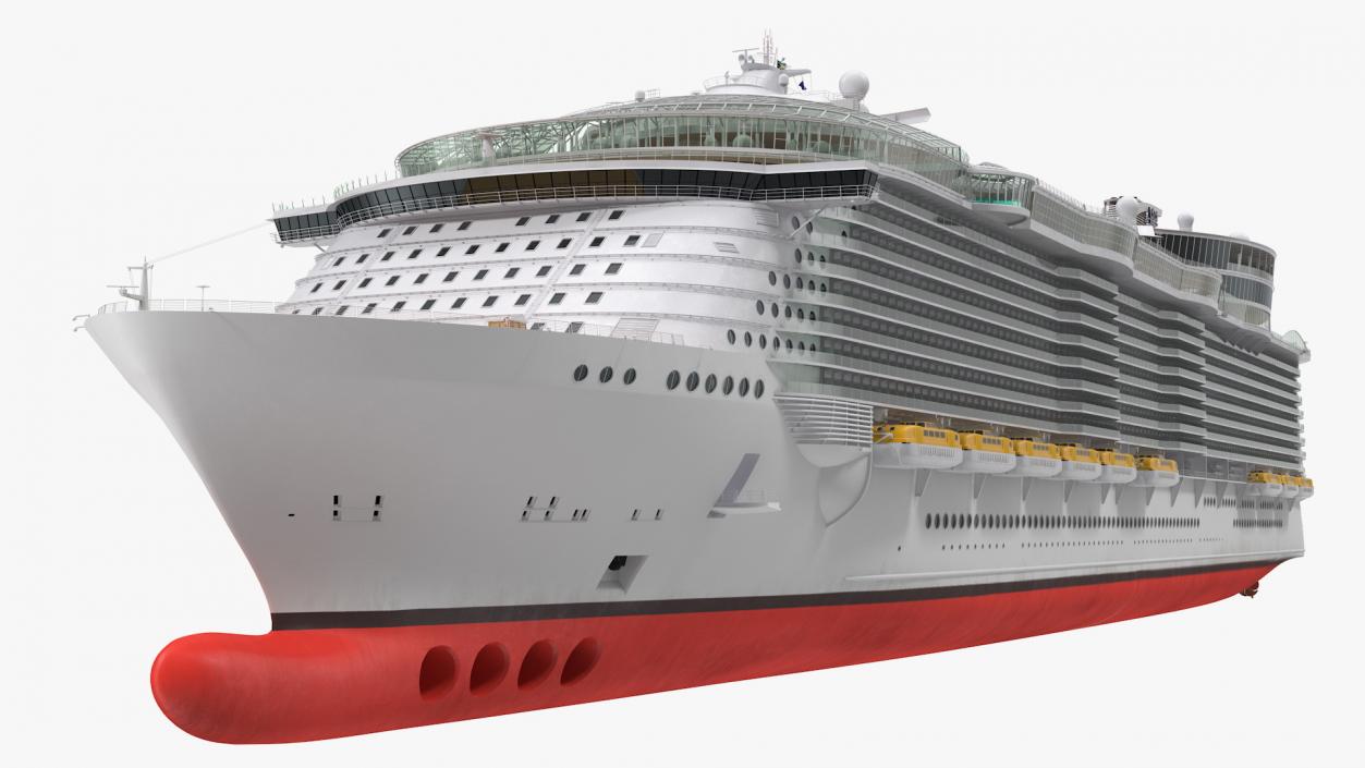 3D Cruise Ship Simple Details