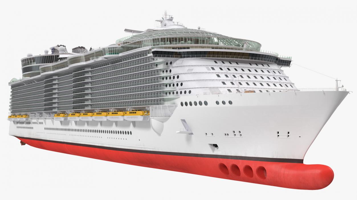 3D Cruise Ship Simple Details