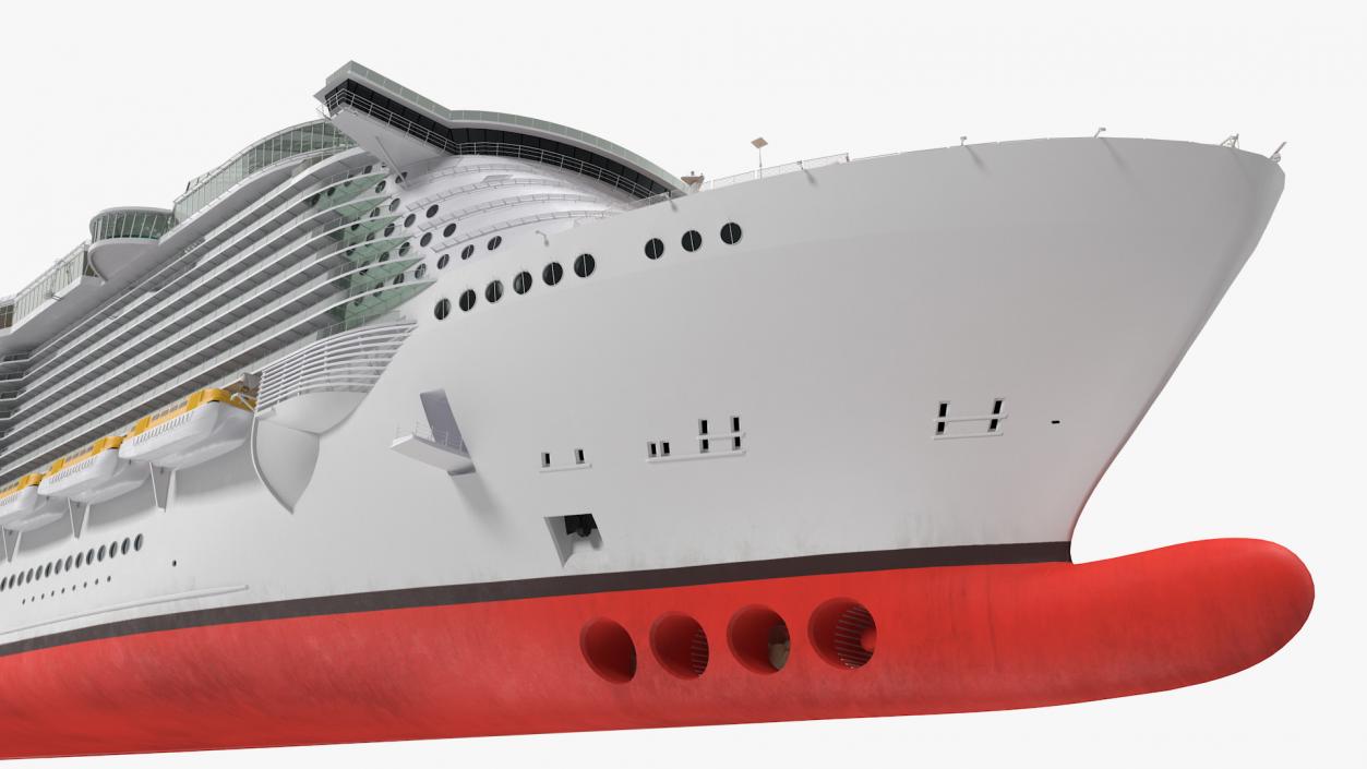 3D Cruise Ship Simple Details