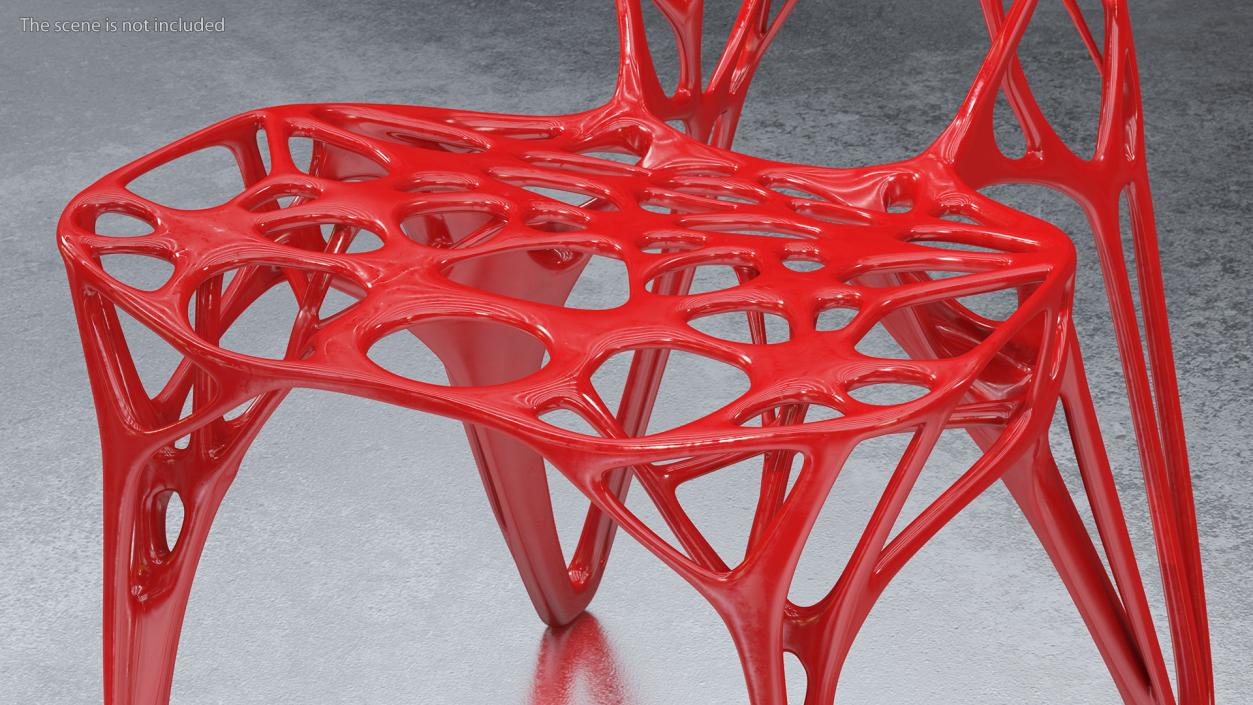 3D model Modern GENERICO Chair Red