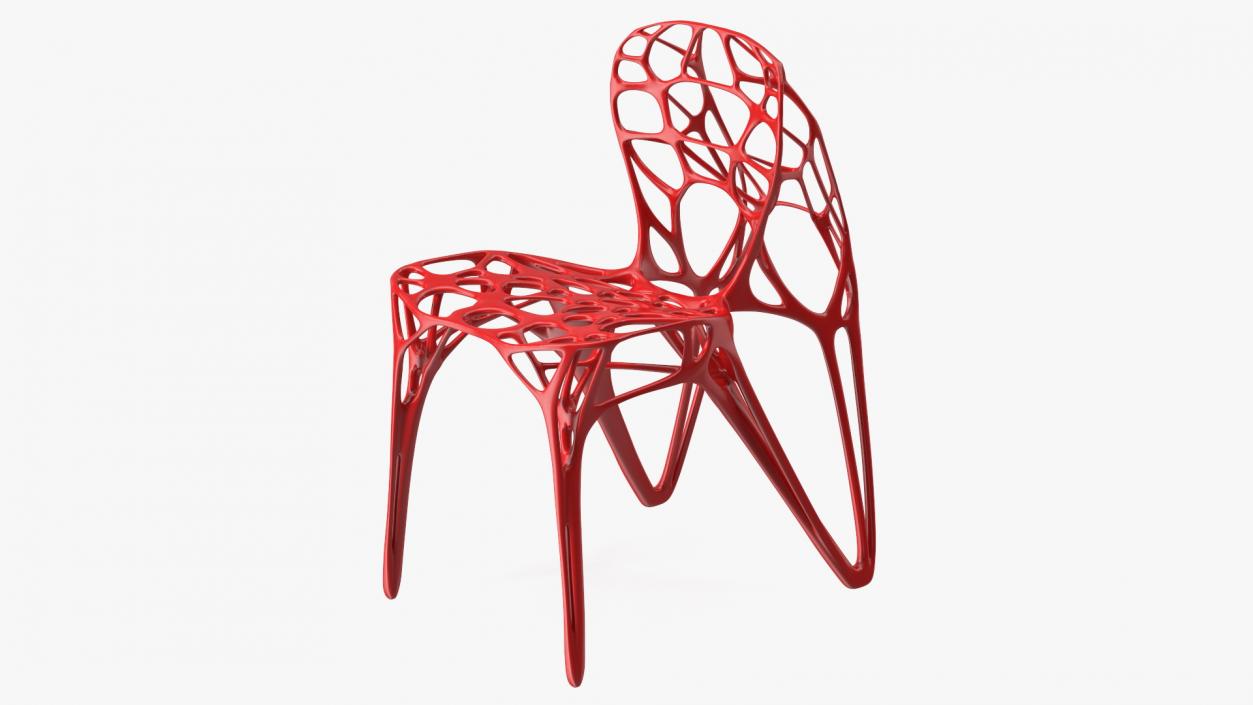 3D model Modern GENERICO Chair Red