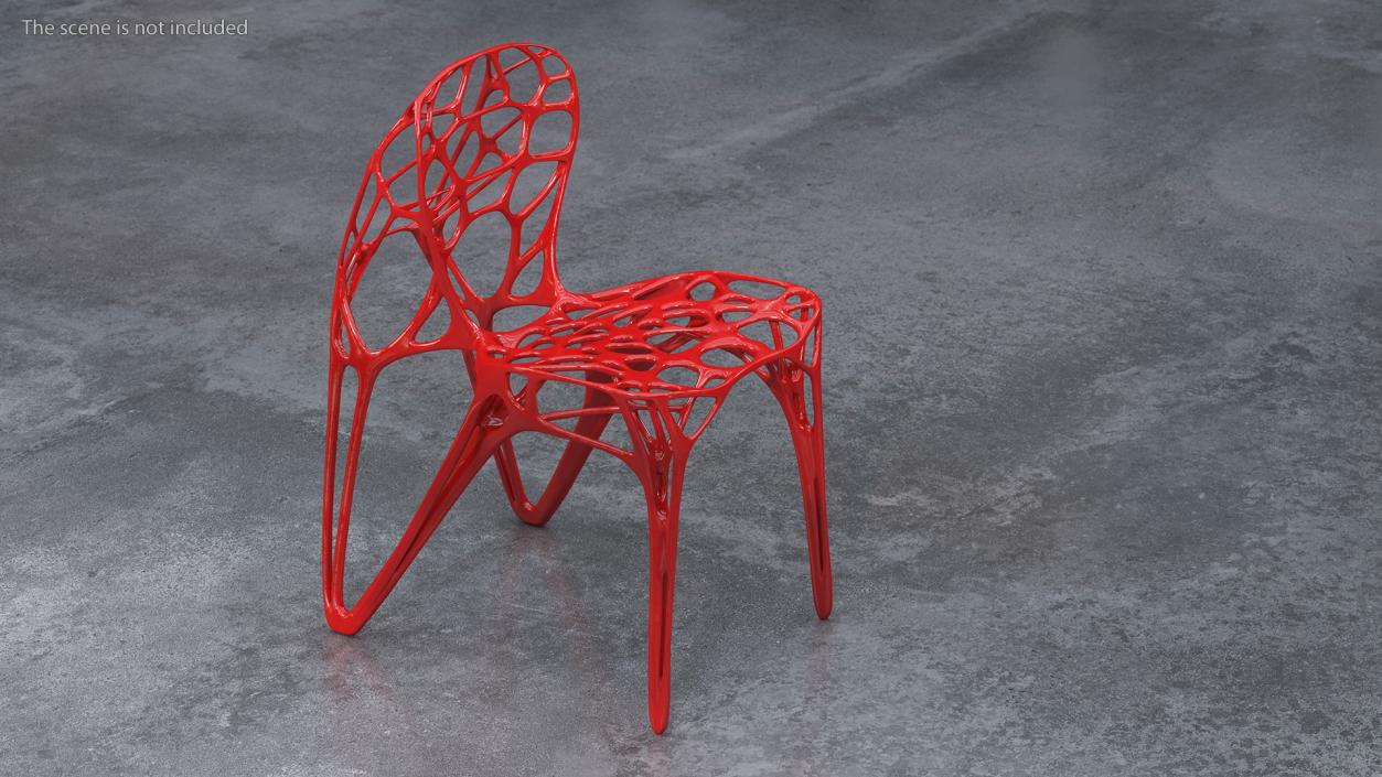 3D model Modern GENERICO Chair Red