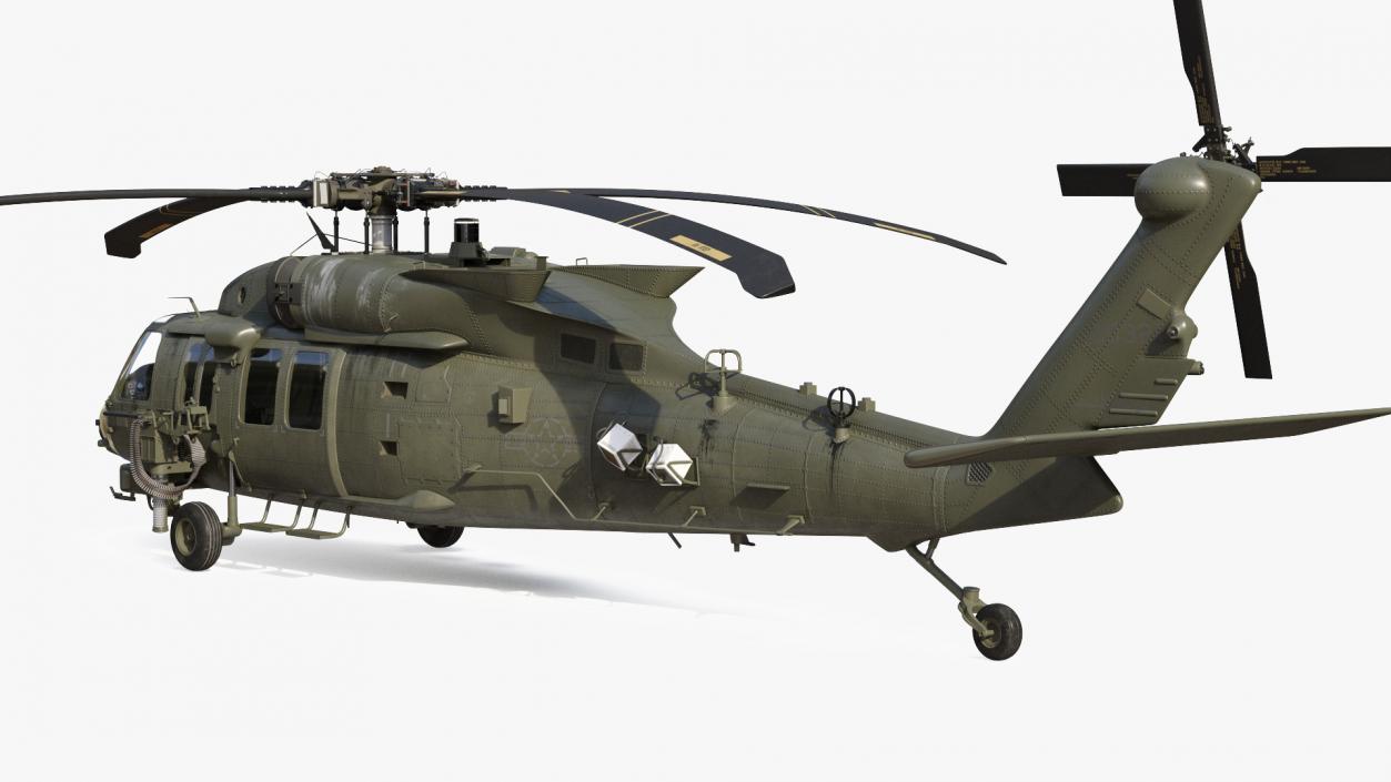 3D Combat Rescue Helicopter Sikorsky HH60 Pave Hawk model