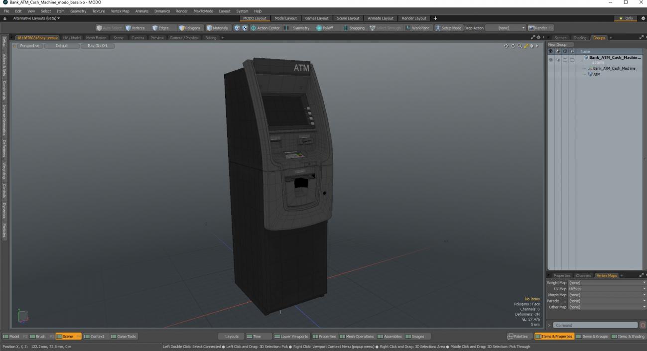 3D Bank ATM Cash Machine