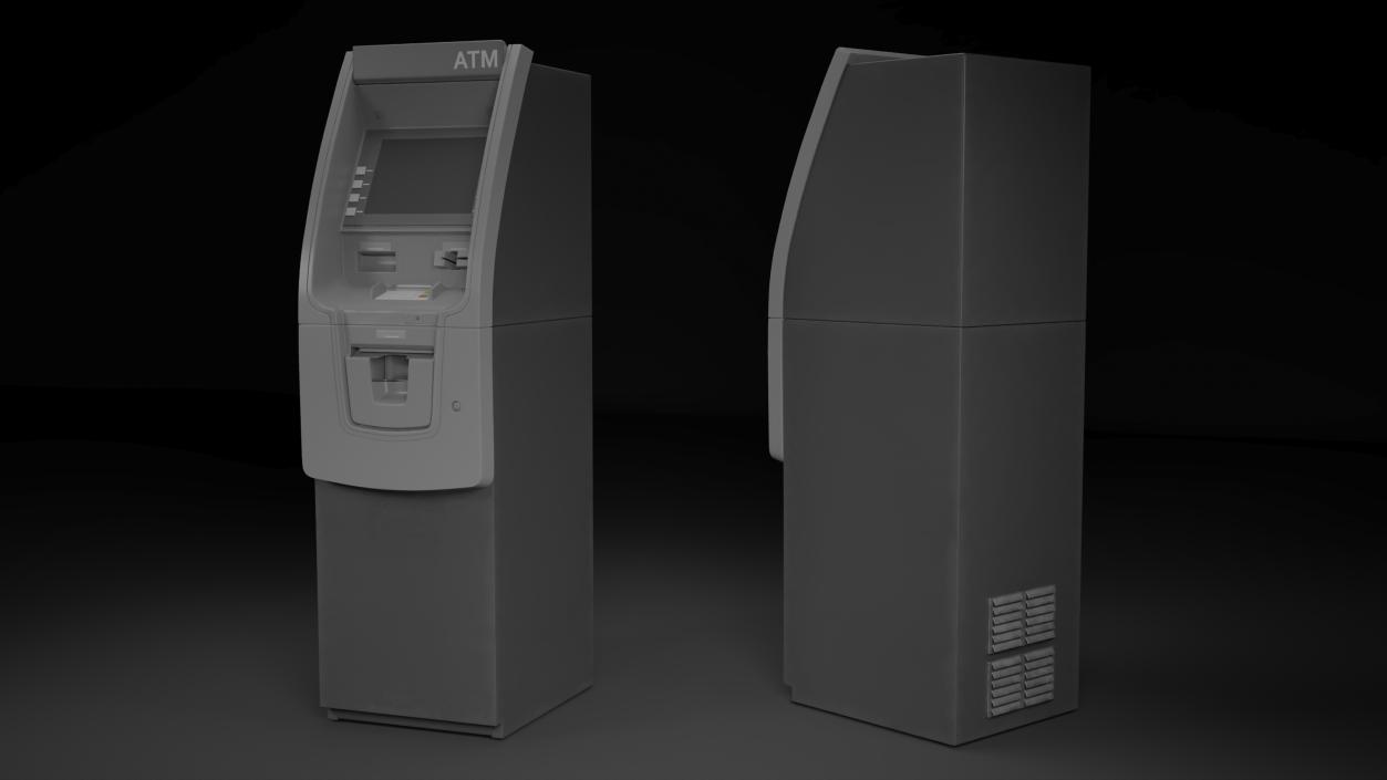 3D Bank ATM Cash Machine