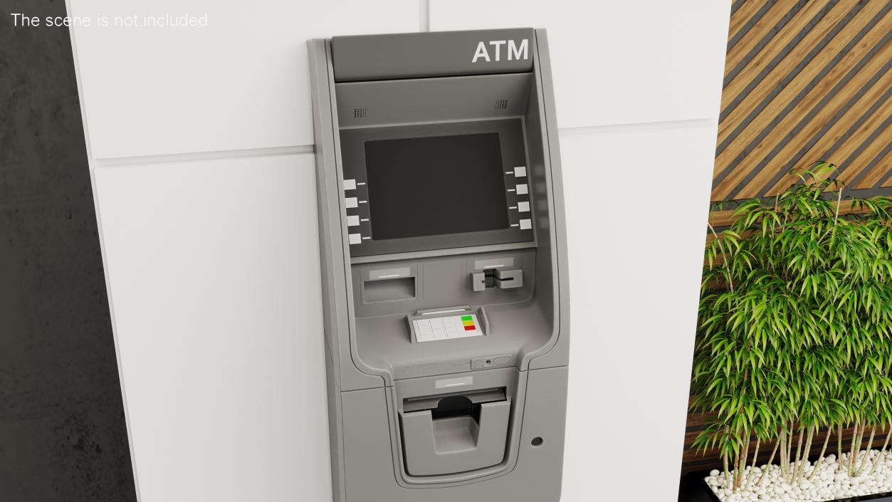 3D Bank ATM Cash Machine