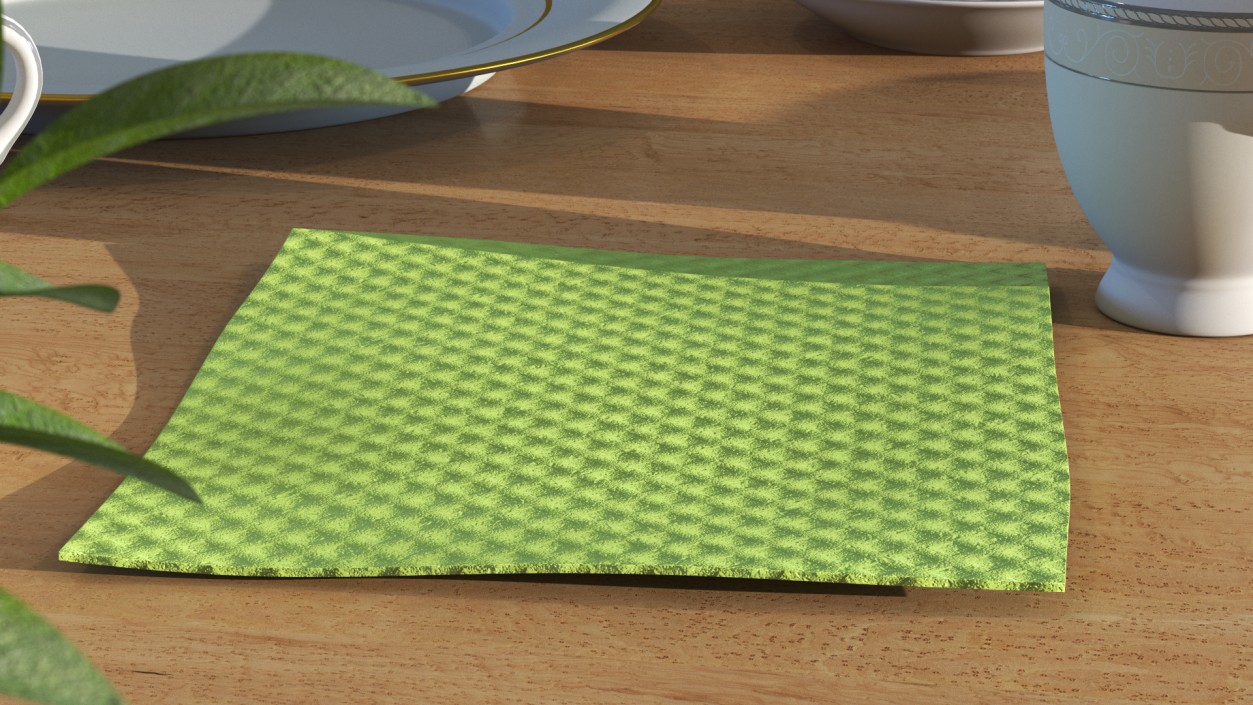 3D model New Dish Cloth Green