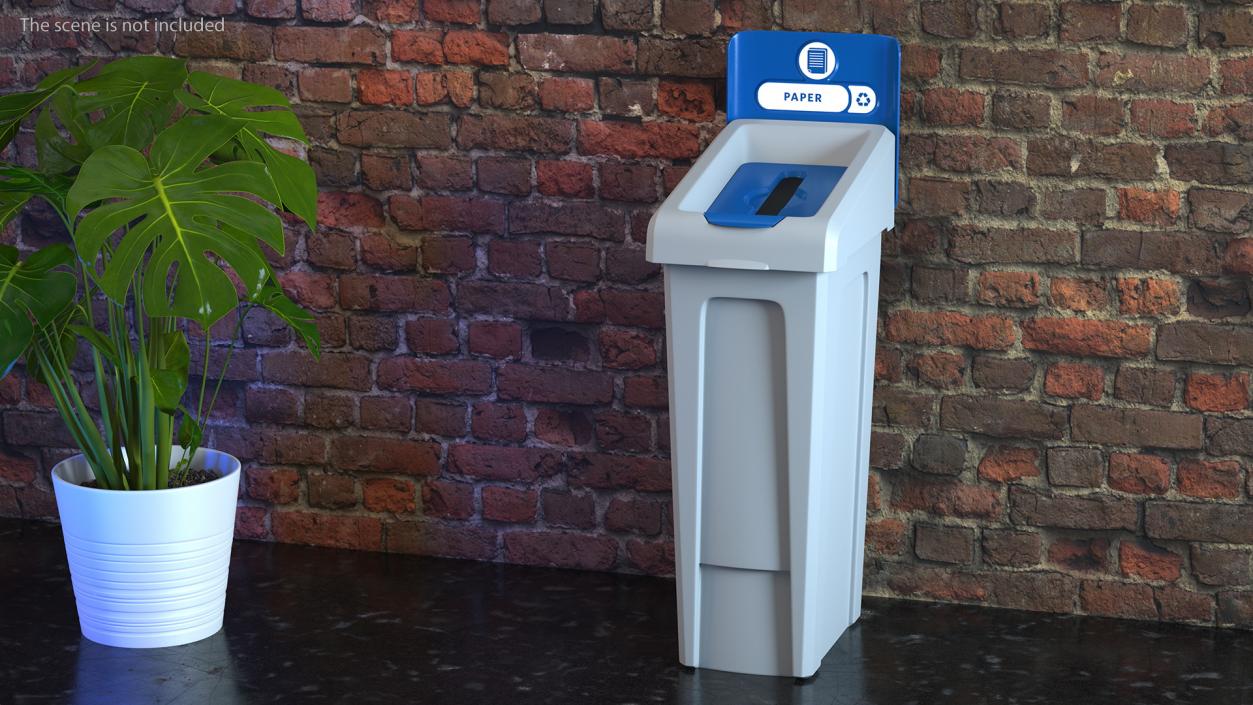 3D model Paper Waste Recycling Bin