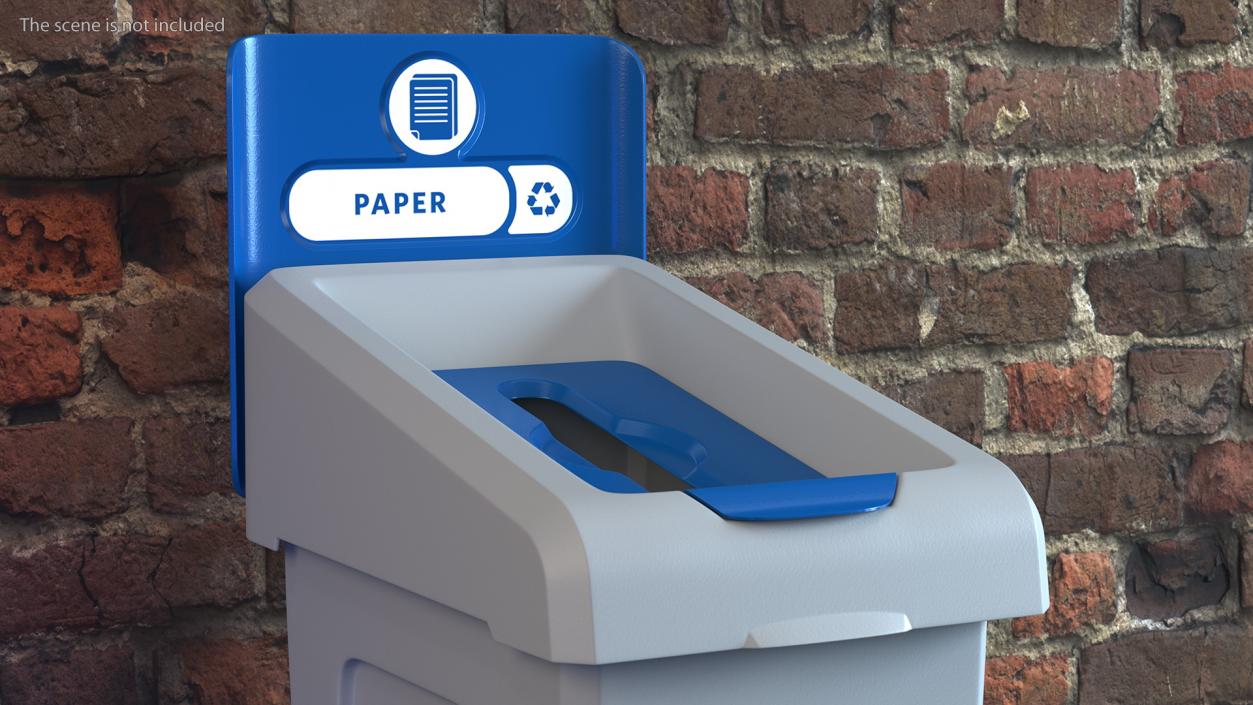 3D model Paper Waste Recycling Bin