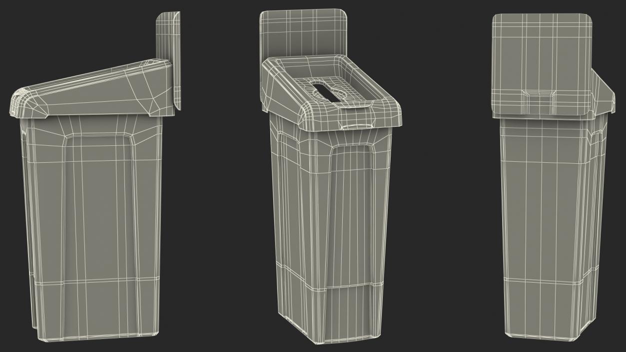 3D model Paper Waste Recycling Bin