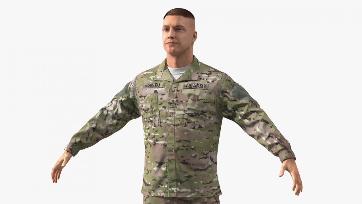 3D FPV Drone Military Operator Fur Rigged model