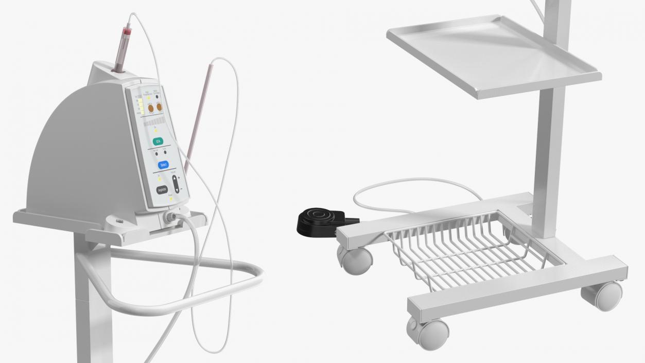 Dental Anesthesia System on Cart 3D