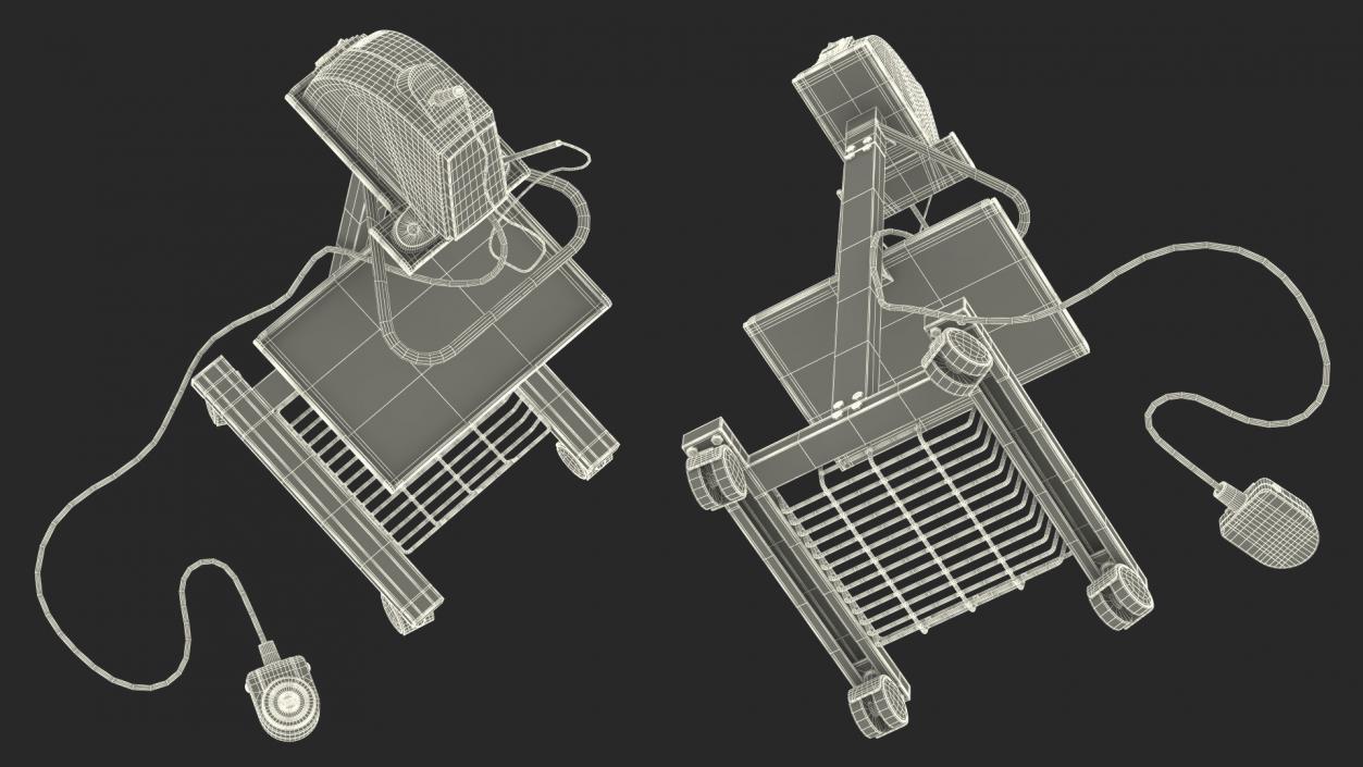 Dental Anesthesia System on Cart 3D