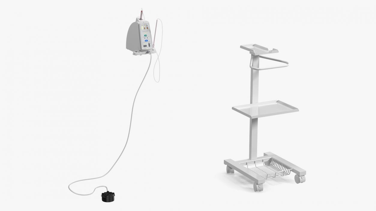 Dental Anesthesia System on Cart 3D