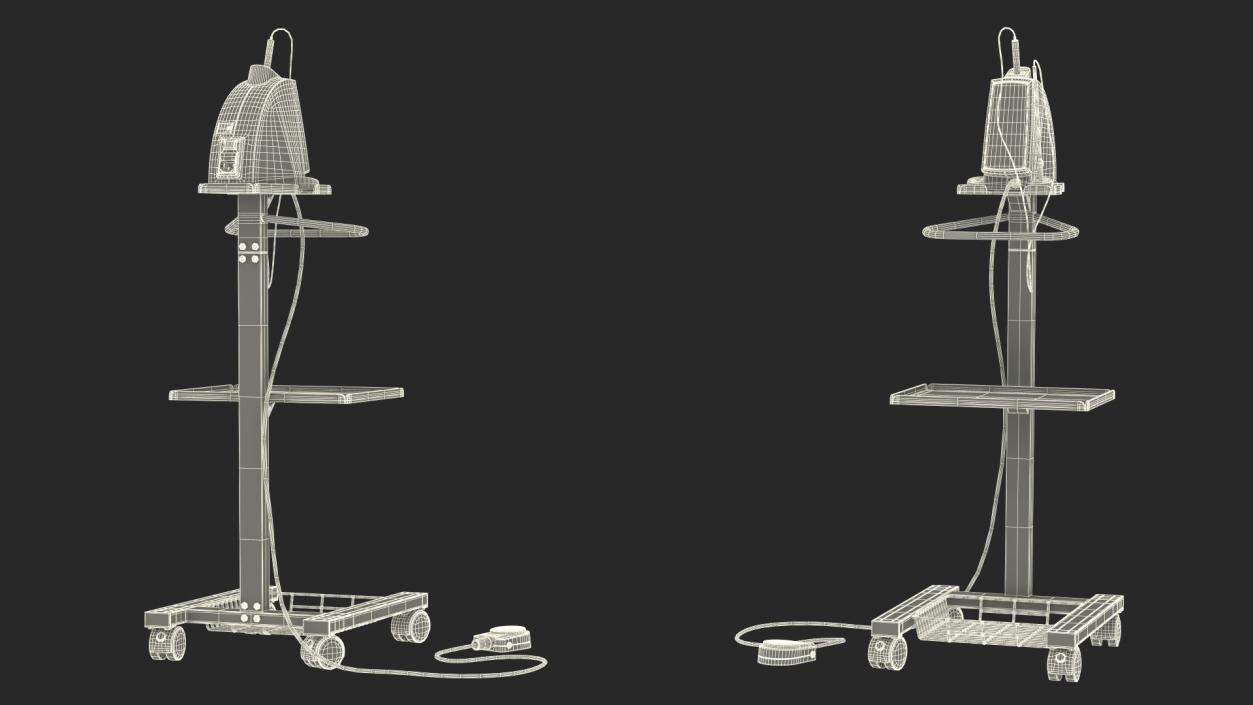 Dental Anesthesia System on Cart 3D