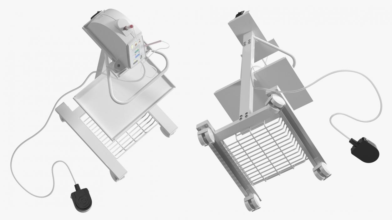 Dental Anesthesia System on Cart 3D