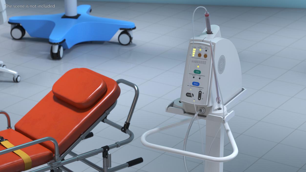 Dental Anesthesia System on Cart 3D