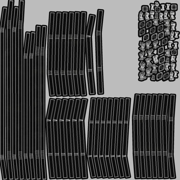 Cast Iron Fireplace Log Grate 3D model