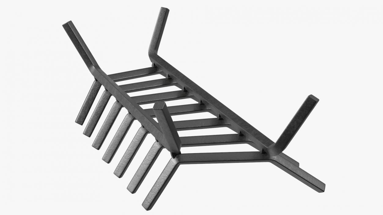 Cast Iron Fireplace Log Grate 3D model