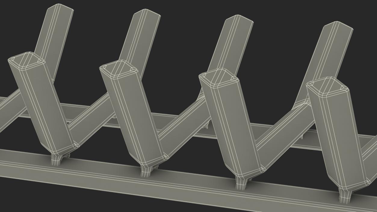 Cast Iron Fireplace Log Grate 3D model