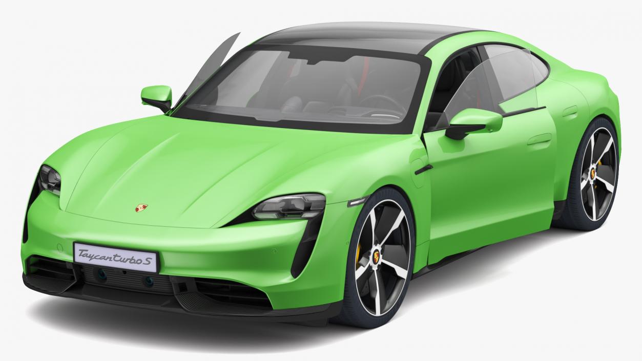 Porsche Taycan Turbo S 2020 Rigged 3D model