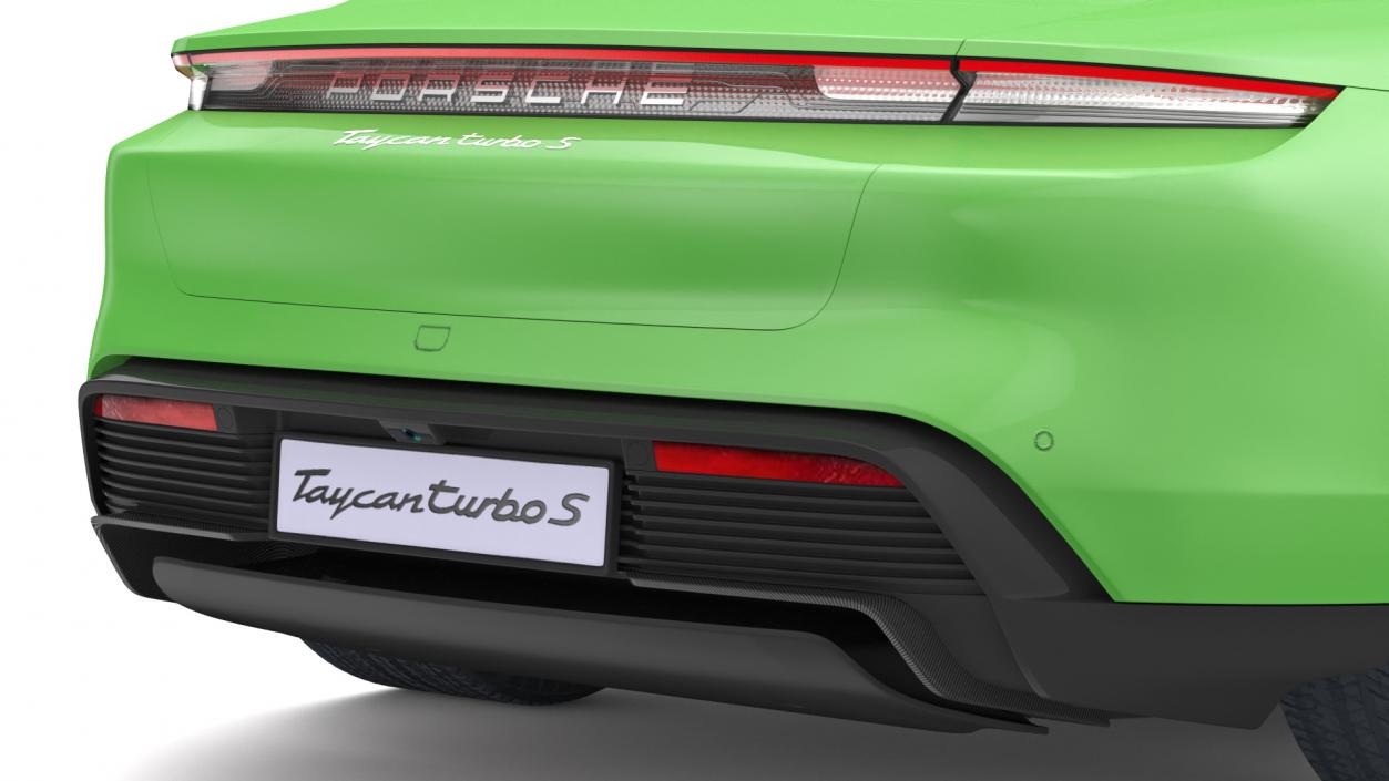 Porsche Taycan Turbo S 2020 Rigged 3D model