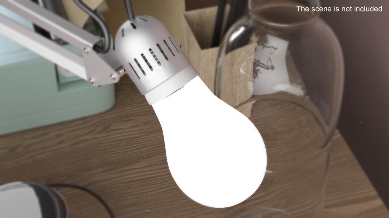 3D model Energy Saving LED Light Bulb Illuminated