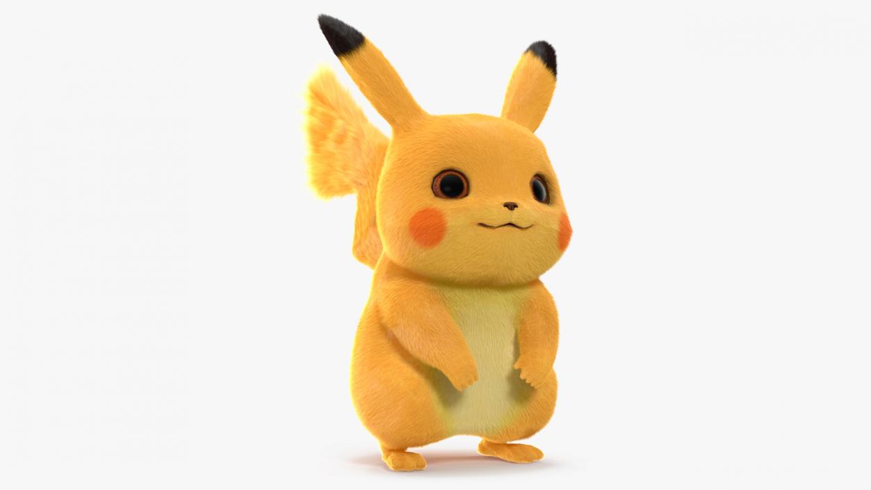 Cartoon Pikachu Character Fur 3D model