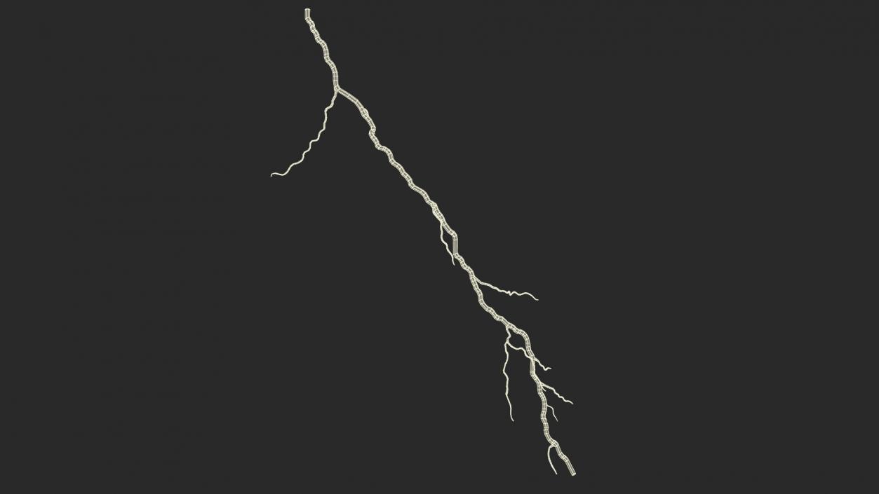 Cartoon Lightning Bolts Collection 3D model