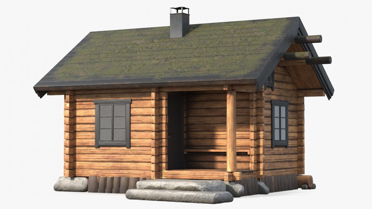 3D model Wooden Hunting House