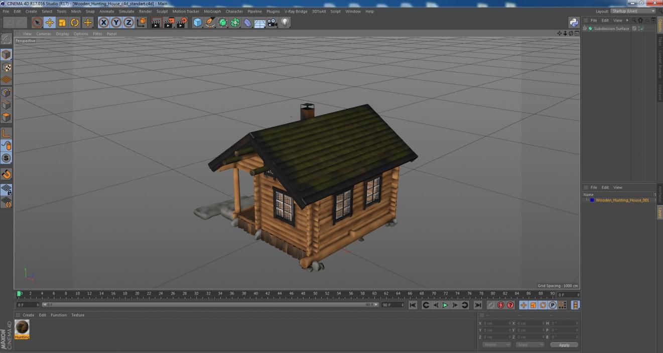 3D model Wooden Hunting House