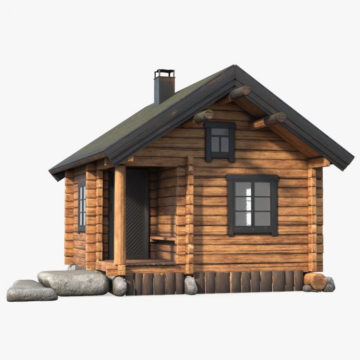 3D model Wooden Hunting House