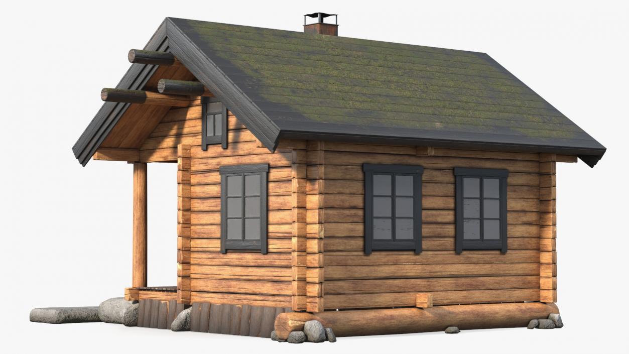 3D model Wooden Hunting House