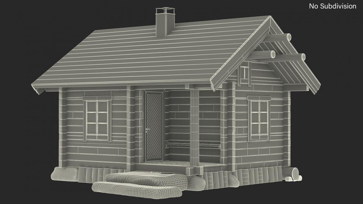 3D model Wooden Hunting House