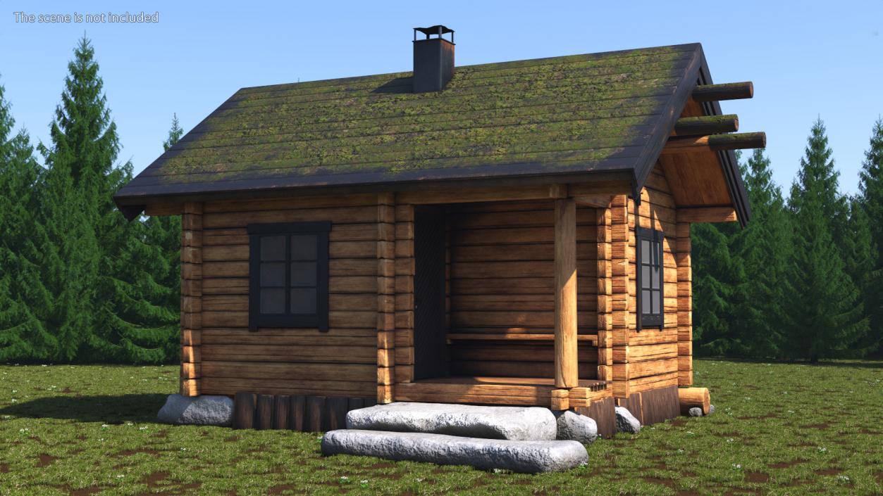 3D model Wooden Hunting House