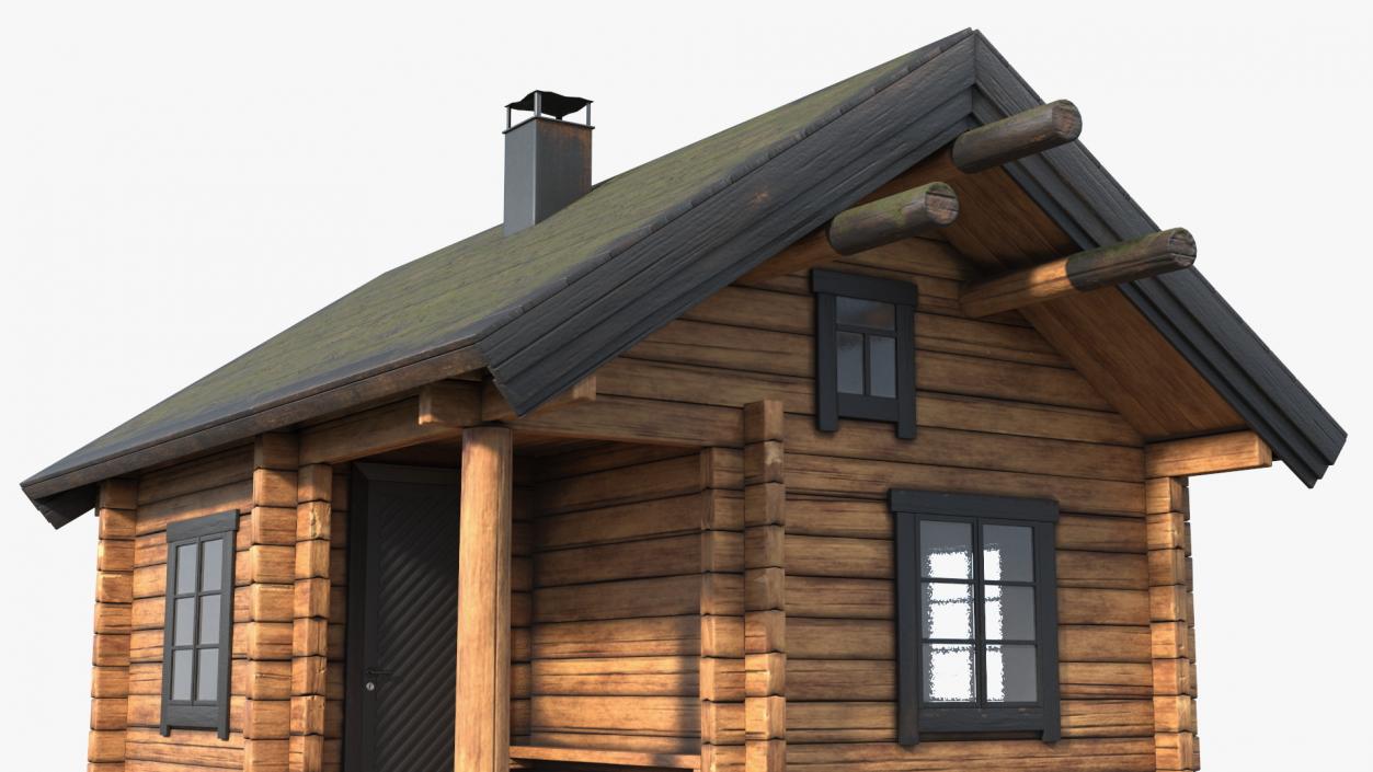 3D model Wooden Hunting House