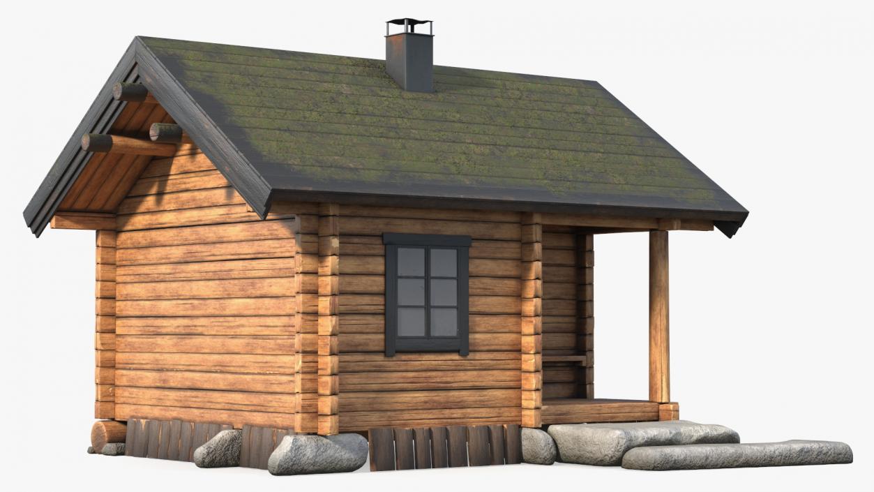 3D model Wooden Hunting House