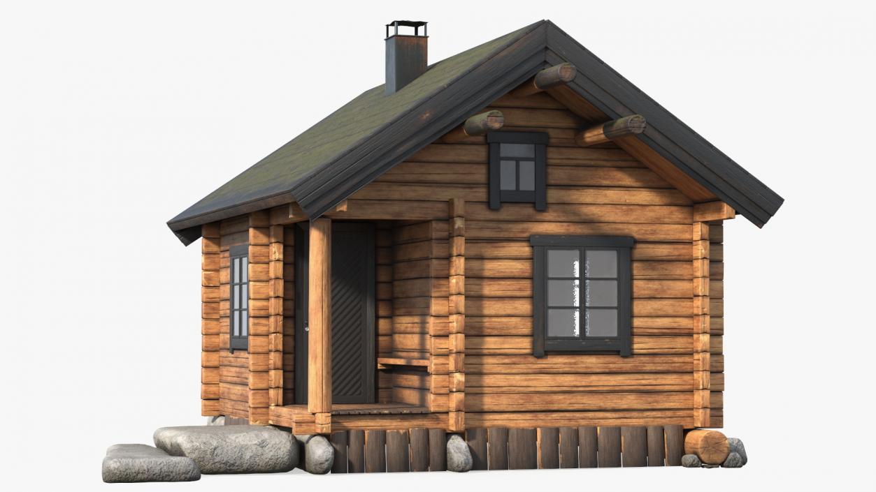 3D model Wooden Hunting House