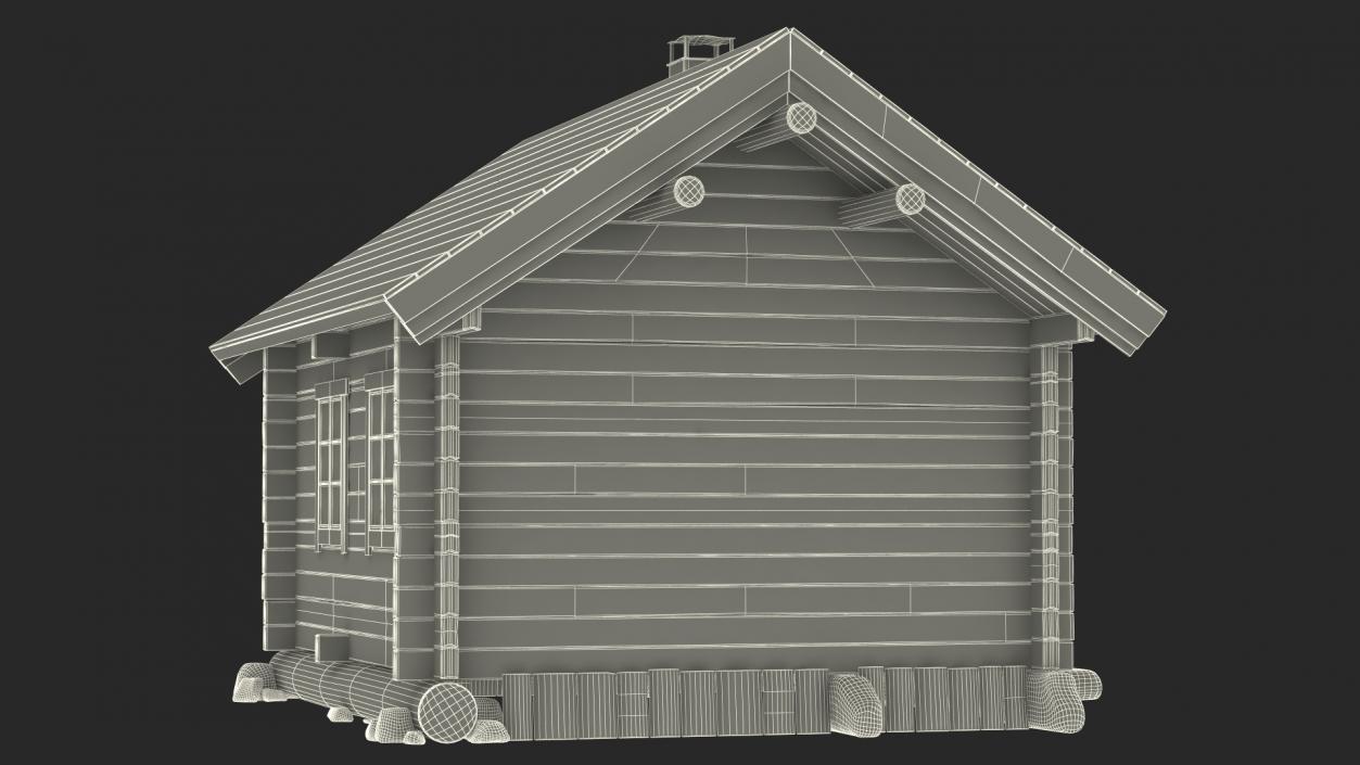 3D model Wooden Hunting House