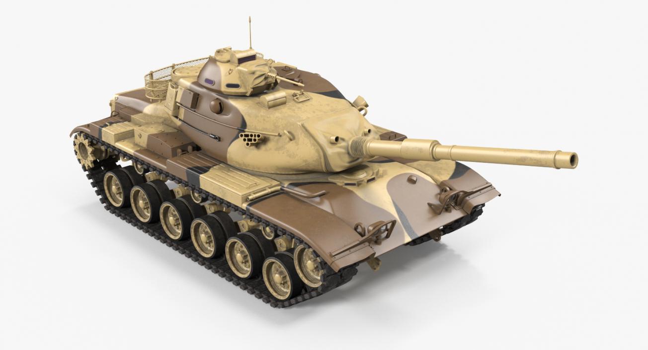 M60A3 Patton Rigged 3D model