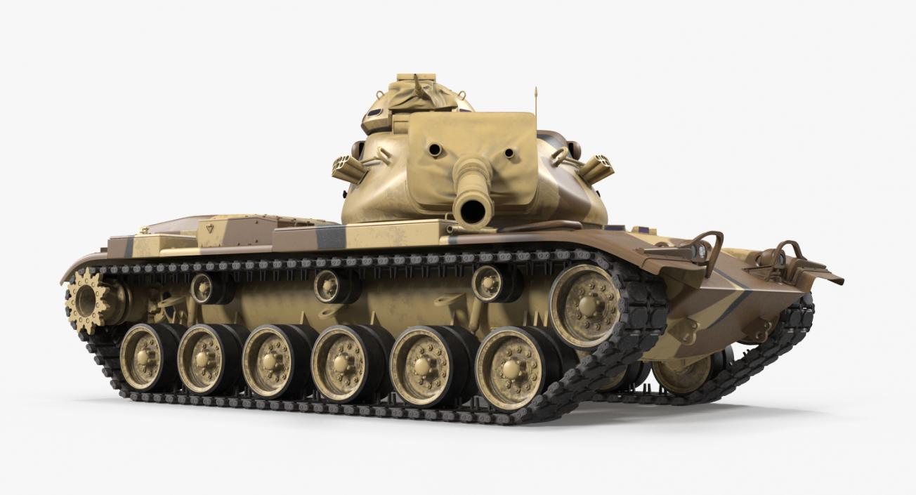 M60A3 Patton Rigged 3D model